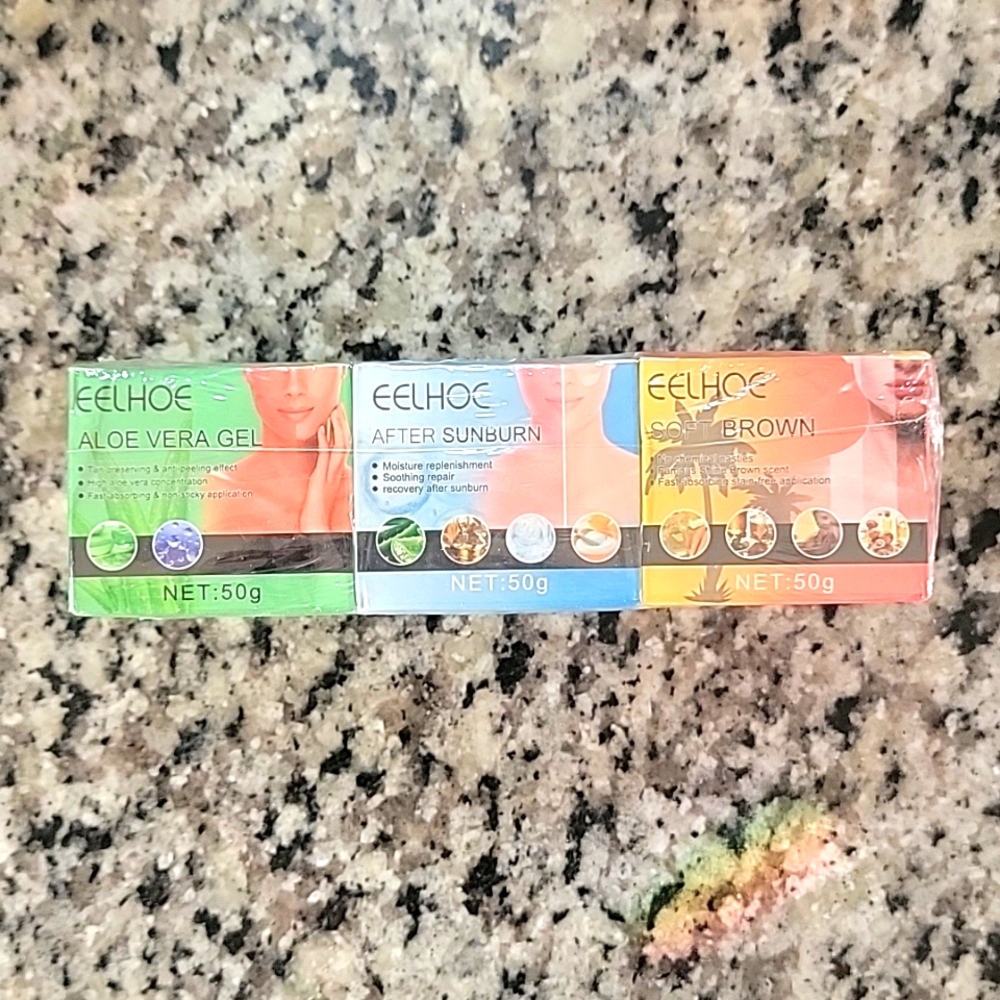 Eelhoe 3 pack tanning and suncare